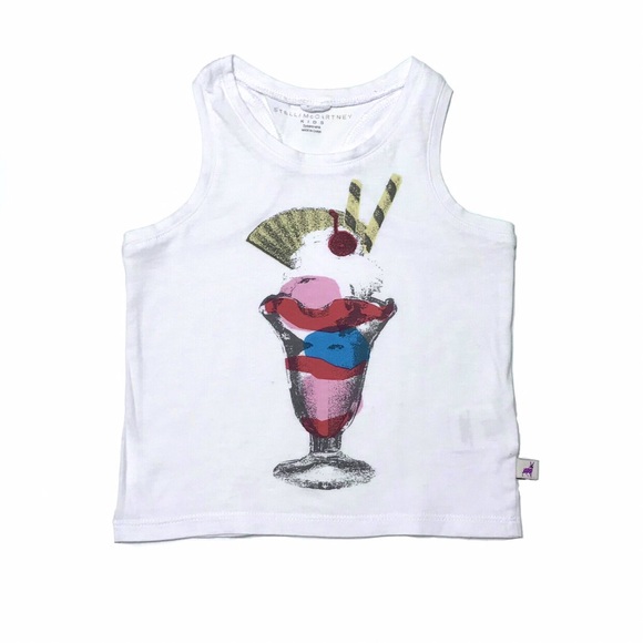 Stella McCartney Kids Ice Cream Sundae Organic Cotton Tank - Picture 4 of 5